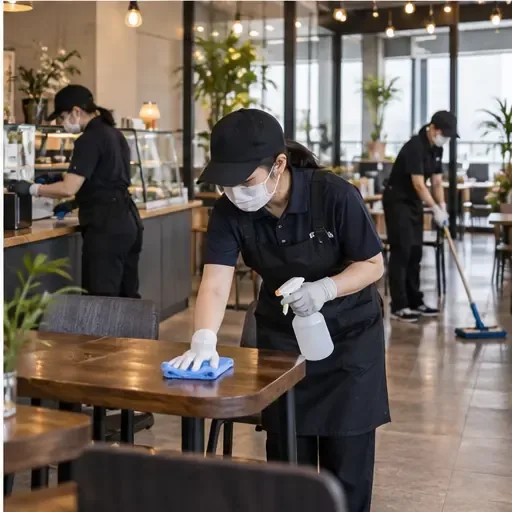 마포구 상암동 카페청소 바닥과 영업 동선은 끈적임 없이 깔끔하게