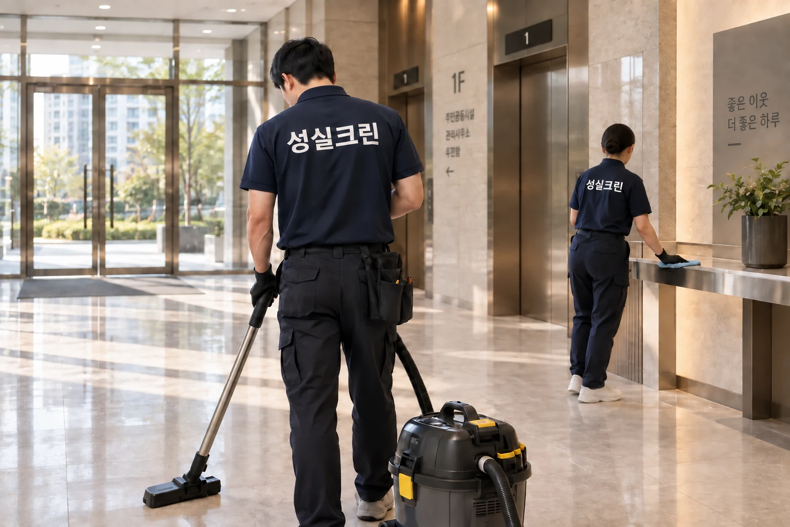 성실크린 도봉구 아파트청소 현장