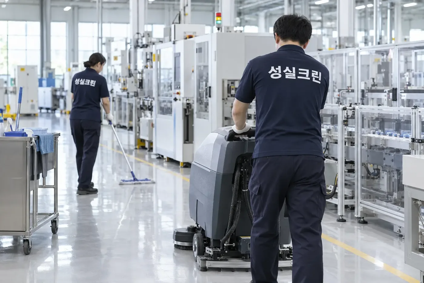 성실크린 수성구 공장청소 현장