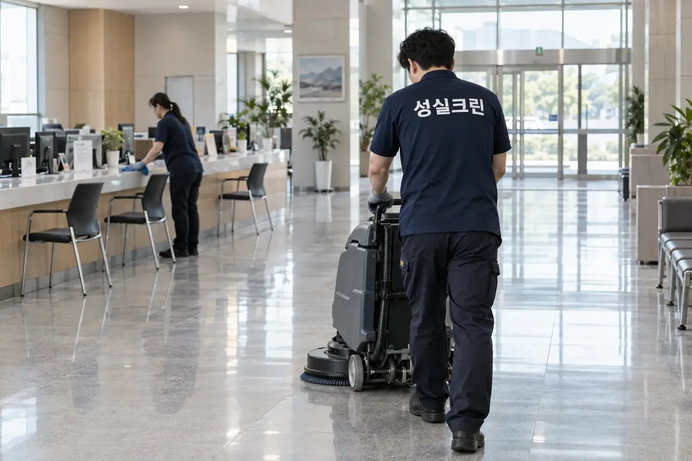 성실크린 구로구 관공서청소 현장