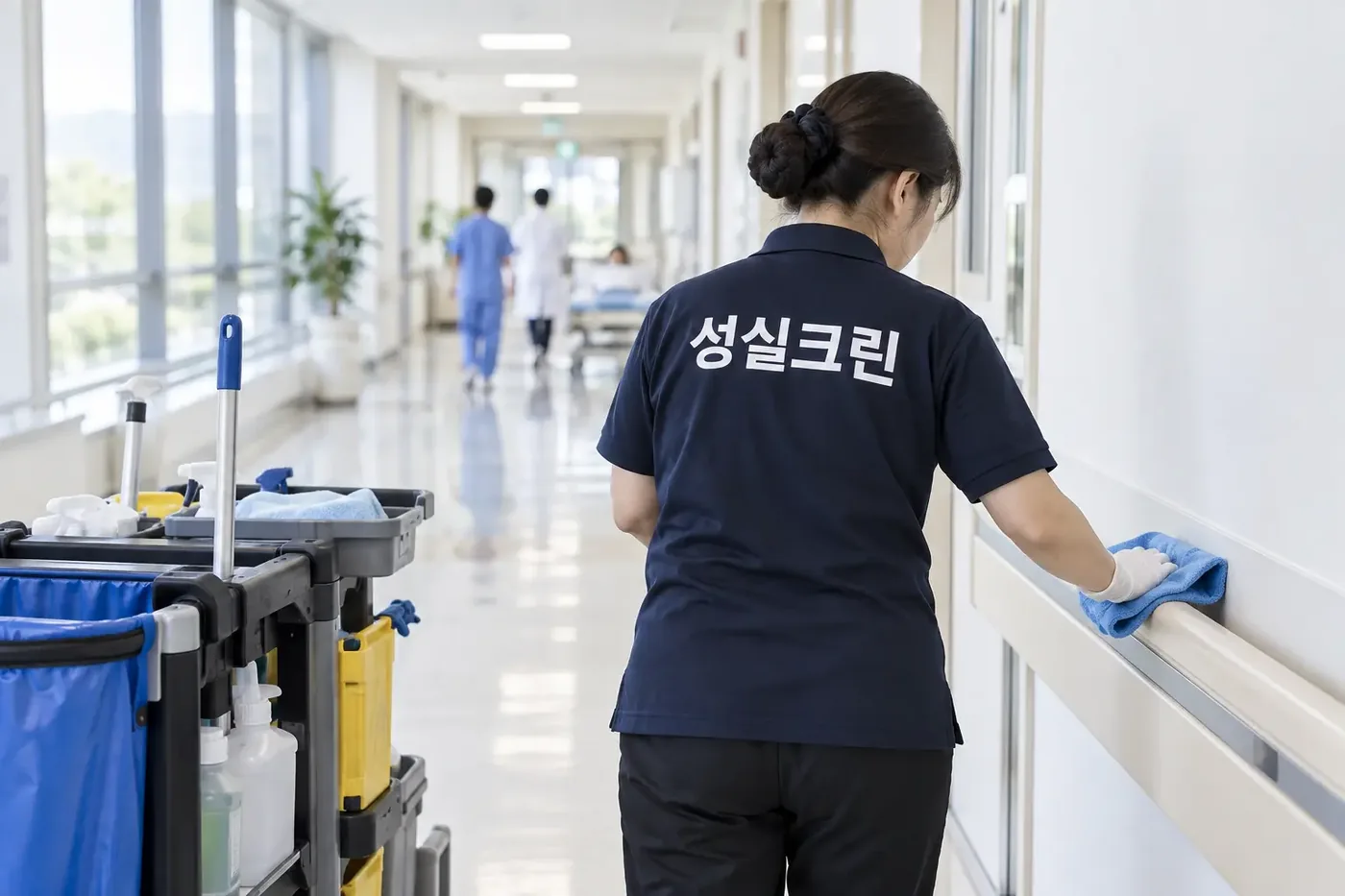 성실크린 용산구 병원청소 현장