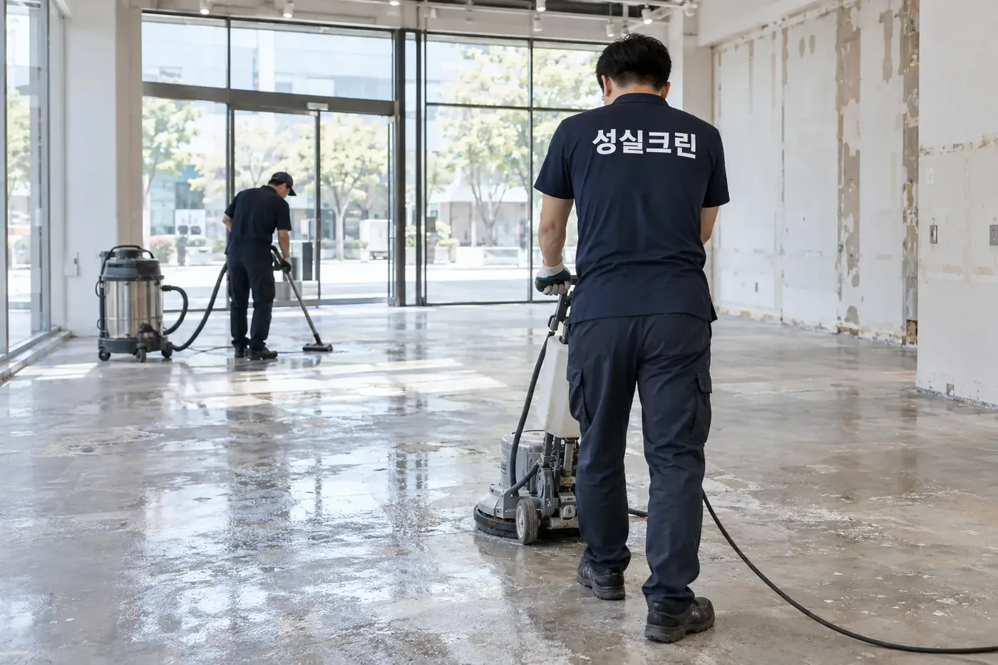 성실크린 마포구 서교동 원상복구청소 현장
