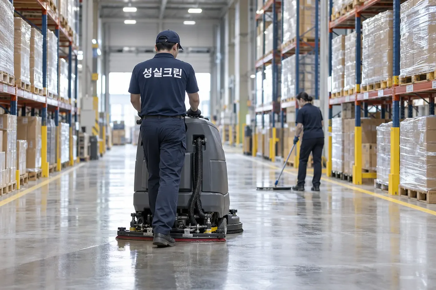 성실크린 구로구 물류창고청소 현장